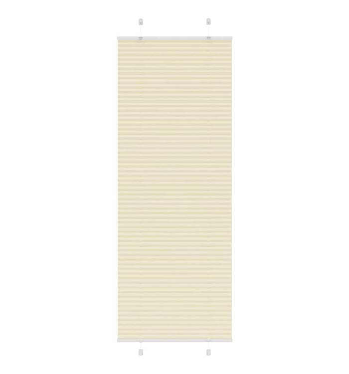Store plissé crème 70x200 cm largeur du tissu 69,4 cm polyester | Mobilier & Déco
