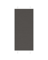 Store plissé noir 95x200 cm largeur du tissu 94,4 cm polyester | Mobilier & Déco