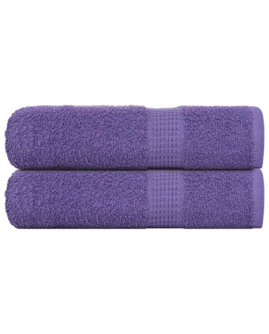 Essuie-mains 2 pcs violet 50x100 cm 360 g/m² 100% coton | Mobilier & Déco
