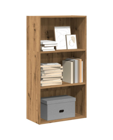 Bibliothèque chêne artisanal 60x30x114 cm bois d'ingénierie | Mobilier & Déco