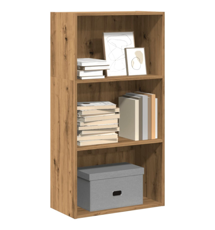 Bibliothèque chêne artisanal 60x30x114 cm bois d'ingénierie | Mobilier & Déco