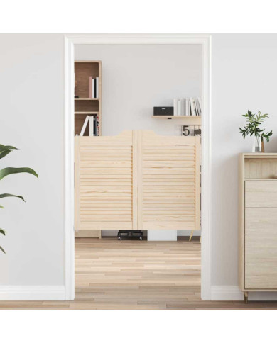 Portes battantes à persiennes 1paire 80x100 cm bois massif Pin | Mobilier & Déco