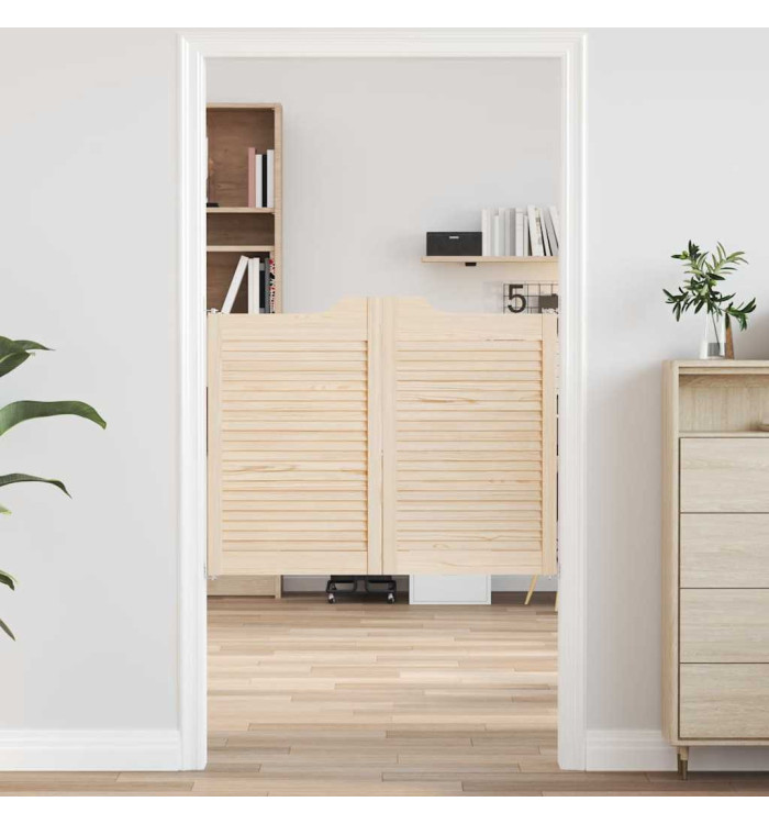 Portes battantes à persiennes 1paire 80x100 cm bois massif Pin | Mobilier & Déco