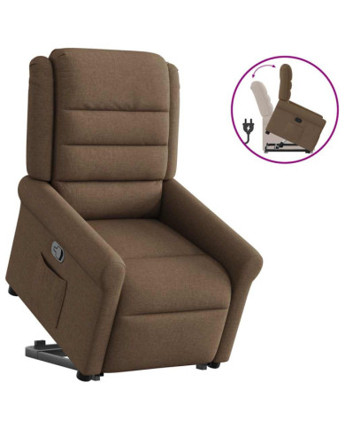 Fauteuil inclinable Marron Tissu | Mobilier & Déco