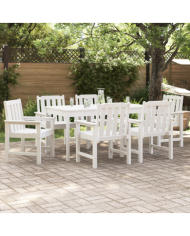 Chaises de Salle à Manger jardin 6 pcs Blanc 65.5x55.5x88 cm HDPE | Mobilier & Déco