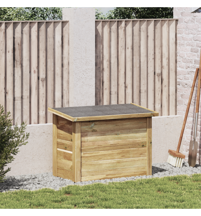 Coffre de rangement 44x80x57 cm en bois imprégné de pin | Mobilier & Déco