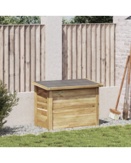 Coffre de rangement 44x80x57 cm en bois imprégné de pin | Mobilier & Déco