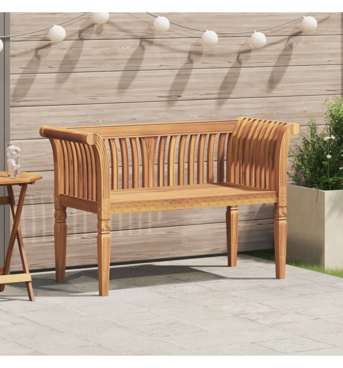 Banc 127.5x52x80 cm en bois massif de teck | Mobilier & Déco