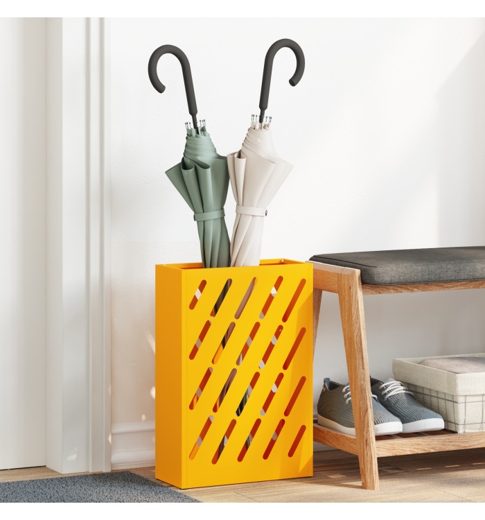 Porte-parapluie Jaune Moutarde Métal Standard Porte-parapluie | Mobilier & Déco