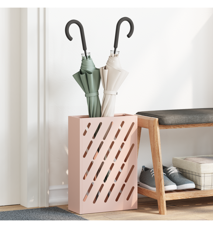 Porte-parapluies Rose Métal Moyenne Motif Porte-parapluies | Mobilier & Déco
