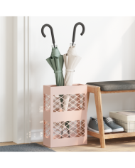 Porte-parapluies Rose Métal Standard Incrustations décoratives | Mobilier & Déco