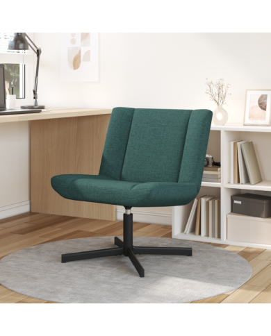 Chaise d'Appoint Vert foncé Polyester Standard | Mobilier & Déco