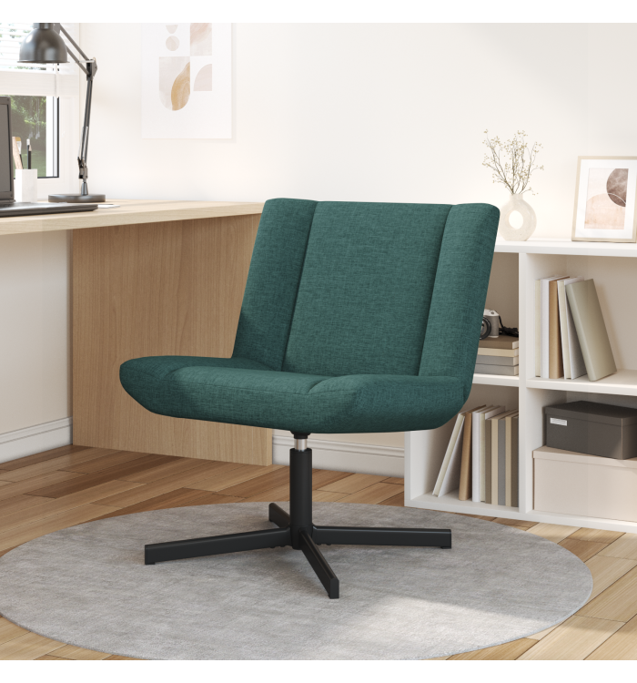 Chaise d'Appoint Vert foncé Polyester Standard | Mobilier & Déco