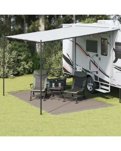 Accessoire de Tente Gris clair Polyester 250 x 400 cm Portable | Mobilier & Déco