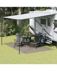 Accessoire de Tente Gris clair Polyester 250 x 400 cm Portable | Mobilier & Déco