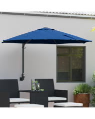 Parasol de patio Bleu azur Polyester Grand Inclinable | Mobilier & Déco