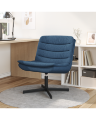 Chaise Pivotante Bleue Tissu et Métal Standard Pivotant | Mobilier & Déco