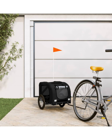 Remorque de vélo pour animaux de compagnie noir | Mobilier & Déco