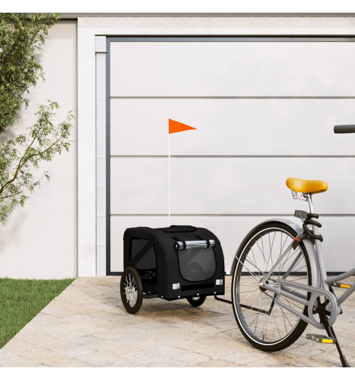 Remorque de vélo pour animaux de compagnie noir | Mobilier & Déco