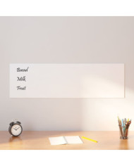 Tableau noir magnétique mural Blanc 100x30 cm Verre trempé | Mobilier & Déco