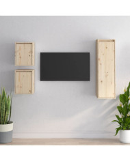 Meubles TV 3 pcs Bois massif de pin | Mobilier & Déco