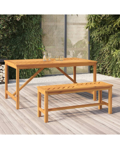 Banc de jardin 110 cm bois massif d'acacia | Mobilier & Déco