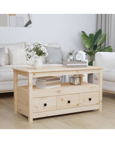 Table basse 102x49x55 cm Bois massif de pin | Mobilier & Déco
