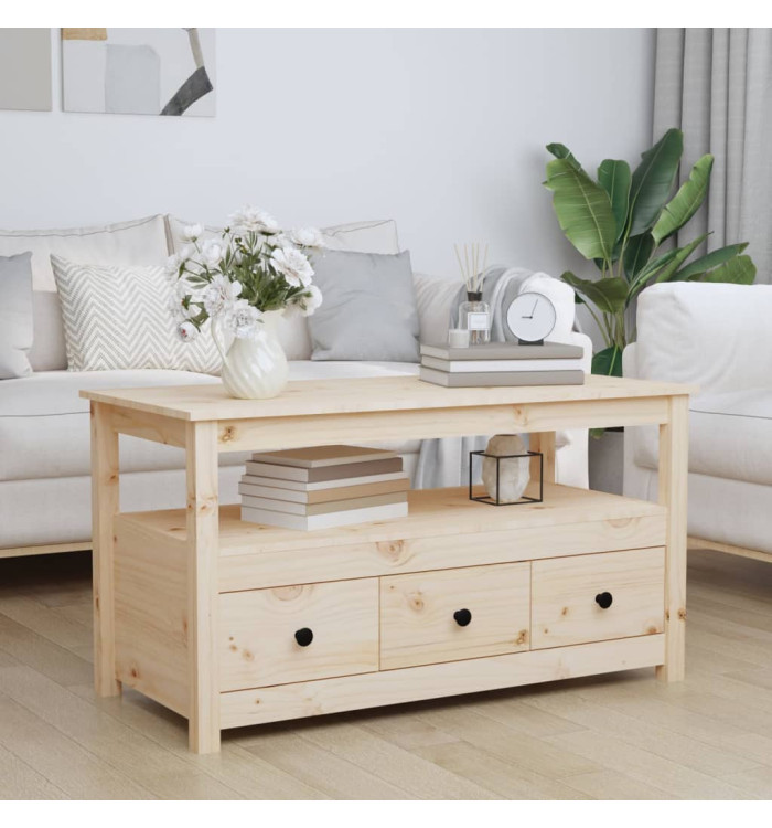 Table basse 102x49x55 cm Bois massif de pin | Mobilier & Déco