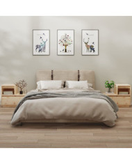 Tables de chevet 2 pcs Gris 60x34x51 cm Bois de pin solide | Mobilier & Déco
