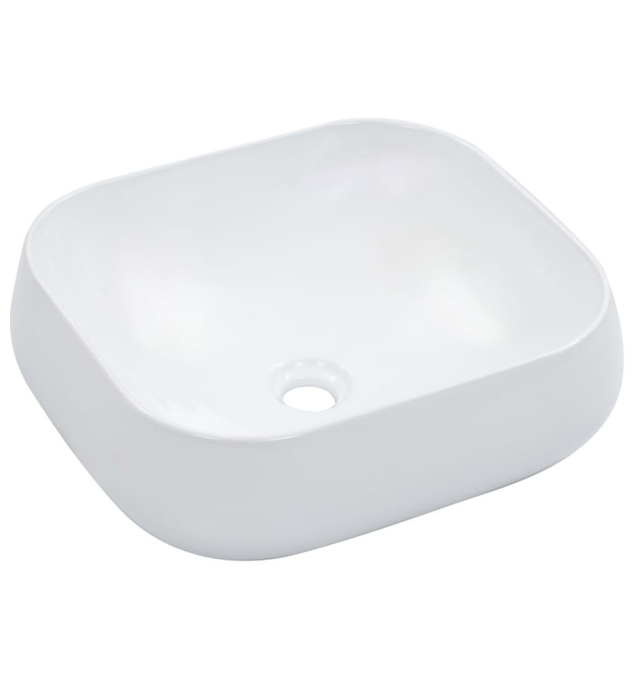 Lavabo 44,5 x 39,5 x 14,5 cm Céramique Blanc | Mobilier & Déco