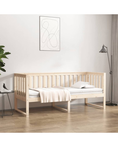 Lit de jour sans matelas 80x200 cm bois de pin massif | Mobilier & Déco