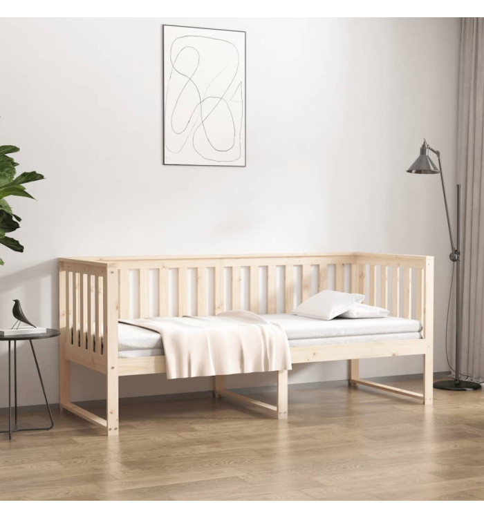 Lit de jour sans matelas 80x200 cm bois de pin massif | Mobilier & Déco