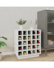 Armoire à vin Blanc 55,5x34x61 cm Bois de pin massif | Mobilier & Déco