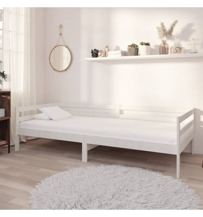 Lit de jour sans matelas avec tiroirs 90x200 cm blanc | Mobilier & Déco
