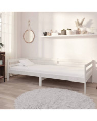 Lit de jour sans matelas avec tiroirs 90x200 cm blanc | Mobilier & Déco