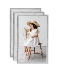Collage de cadres photo 3 pcs de table Argenté 10x15 cm MDF | Mobilier & Déco
