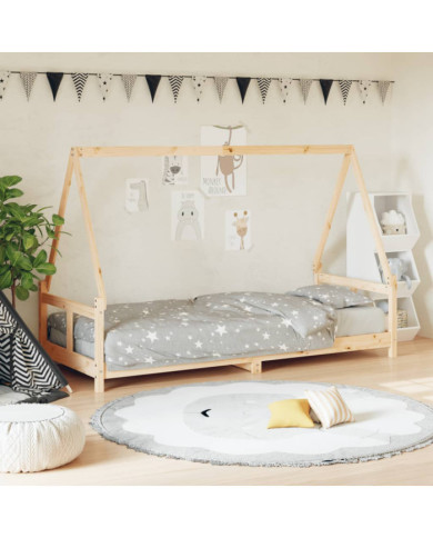 Cadre de lit pour enfants 80x200 cm bois de pin massif | Mobilier & Déco