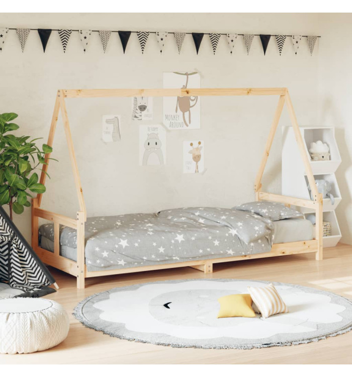 Cadre de lit pour enfants 80x200 cm bois de pin massif | Mobilier & Déco