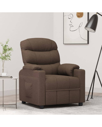 Fauteuil inclinable Marron Tissu | Mobilier & Déco