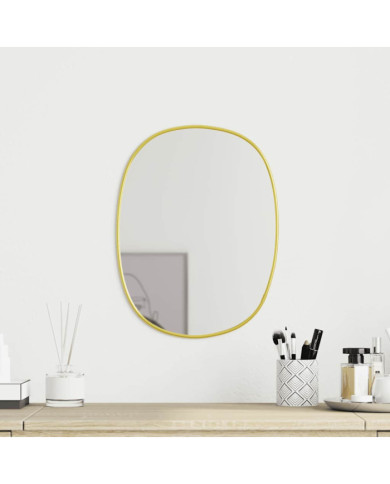 Miroir mural Doré 40x30 cm | Mobilier & Déco
