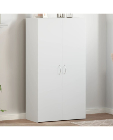 Armoire de classement blanc 60x32x115 cm bois d'ingénierie | Mobilier & Déco