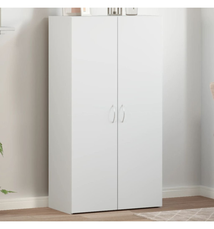 Armoire de classement blanc 60x32x115 cm bois d'ingénierie | Mobilier & Déco
