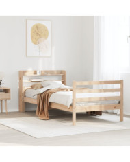 Cadre de lit avec tête de lit sans matelas 90x200 cm | Mobilier & Déco