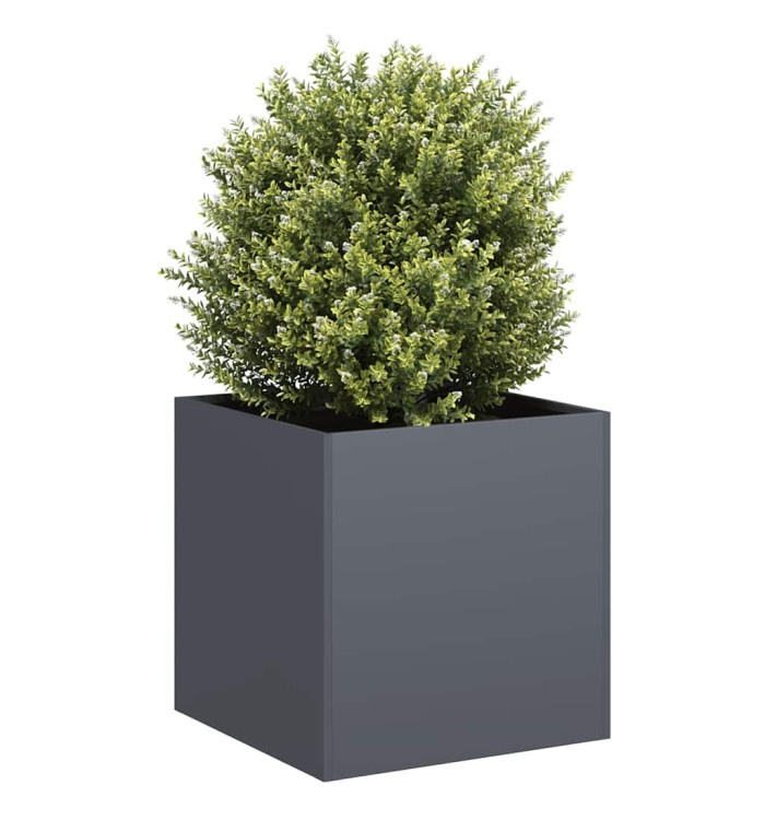 Jardinière anthracite 40x40x40 cm acier laminé à froid | Mobilier & Déco