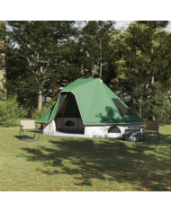 Tente familiale tipi verte pour 6 personnes imperméable | Mobilier & Déco