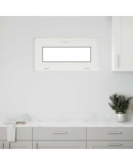 Fenêtre de sous-sol RISOR 80x40 cm inclinable 2 vitrages blanc | Mobilier & Déco