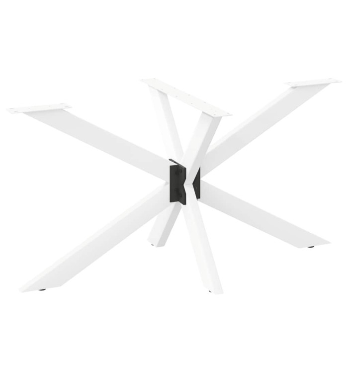 Pied de table à manger en forme d'araignée, blanc, 150 x 78 x (72-73) cm, acier | Mobilier & Déco