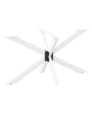Pied de table à manger en forme d'araignée, blanc, 150 x 78 x (72-73) cm, acier | Mobilier & Déco