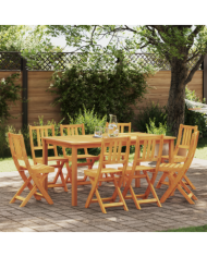 Chaises de jardin pliantes 8 pcs 36x46x86 cm Bois d'acacia massif | Mobilier & Déco