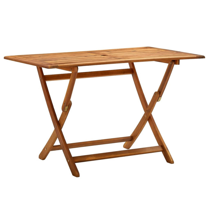 Table de jardin pliable 120x70x75 cm Bois d'acacia massif | Mobilier & Déco